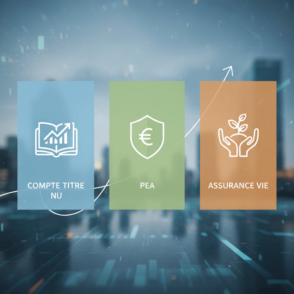 Comparatif compte titre nu vs PEA vs assurance vie : Guide pas à pas